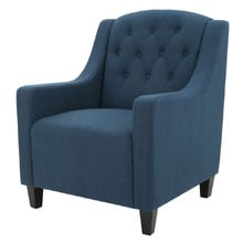 Dark Blue Canberra Fabric Armchair